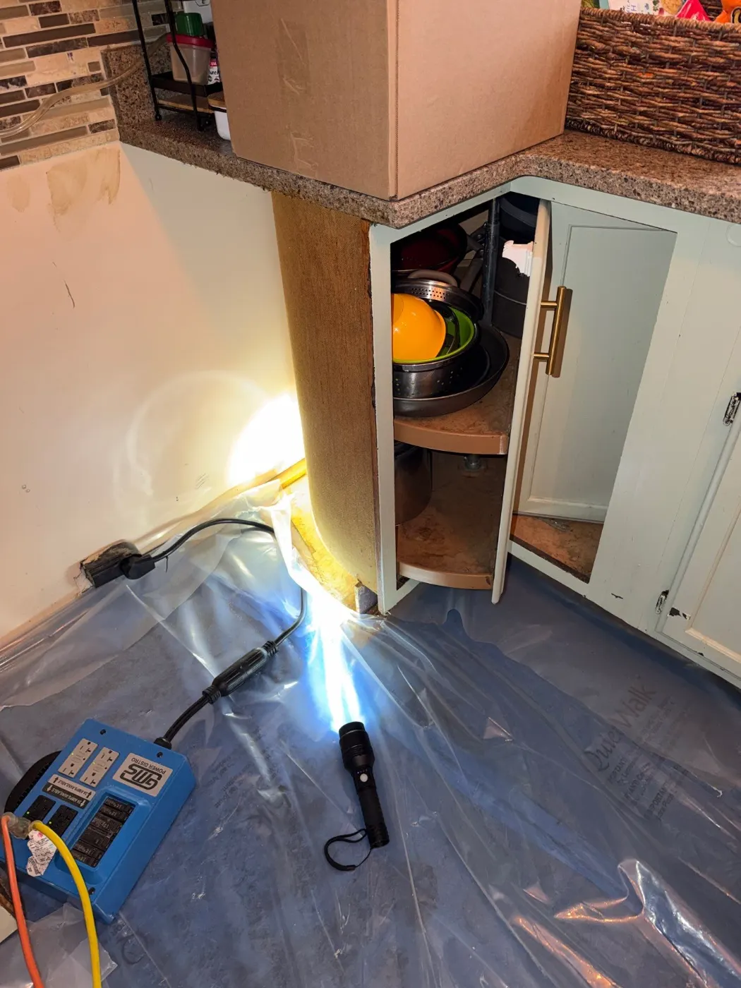 Sanitization after sewage event in North Vernon Indiana home