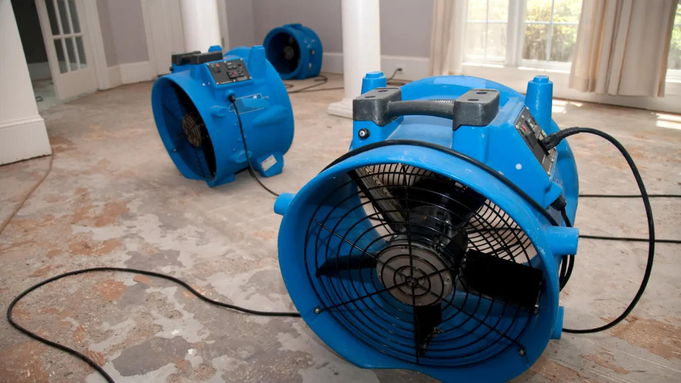 Water damage restoration by North Vernon Water Restoration near Edinburgh, IN