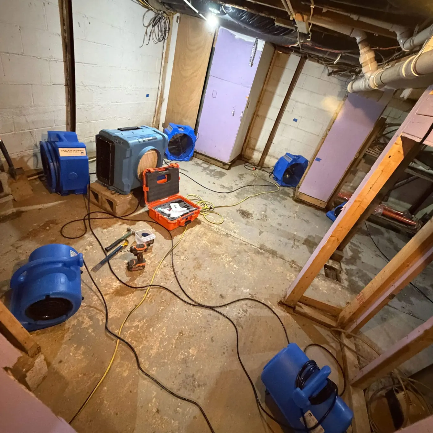 IICRC certified drying setup in Jennings County, IN