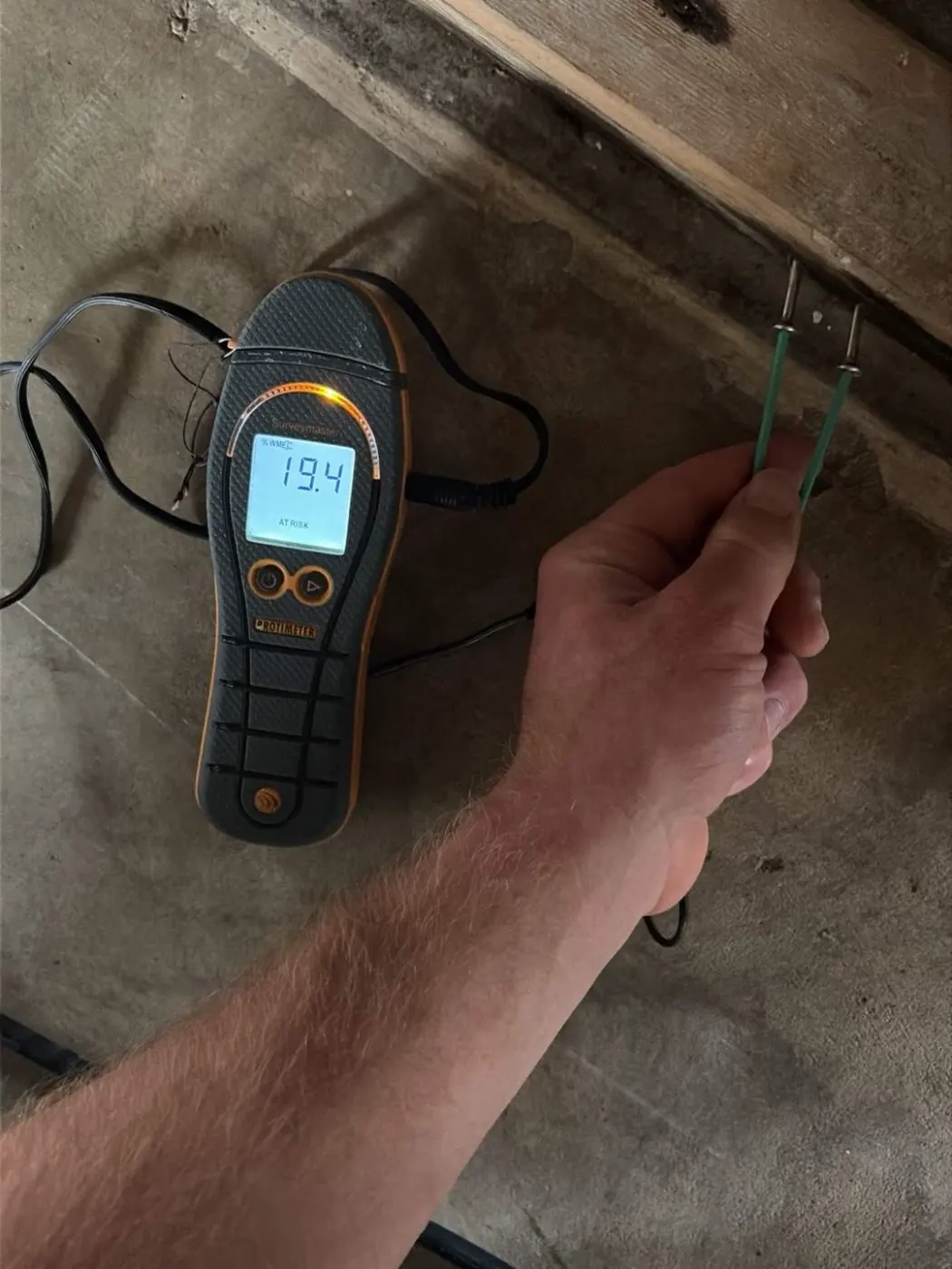 Documented moisture readings in Jennings County, IN